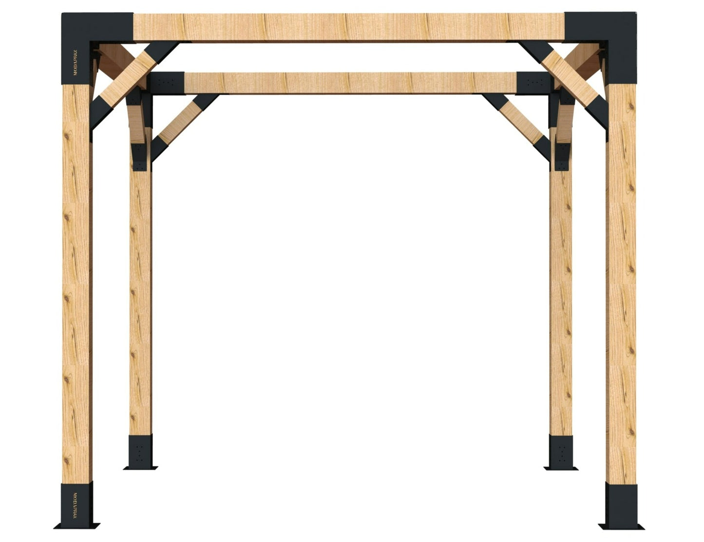 140x140 timber pergola with 45 Degree support brackets 3 140x140 timber pergola with 45 Degree support brackets 3