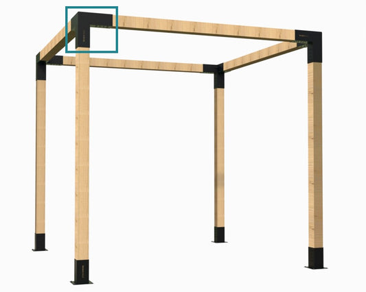 Corner Bracket on Pergola_Modaprax Corner Bracket on Pergola_Modaprax