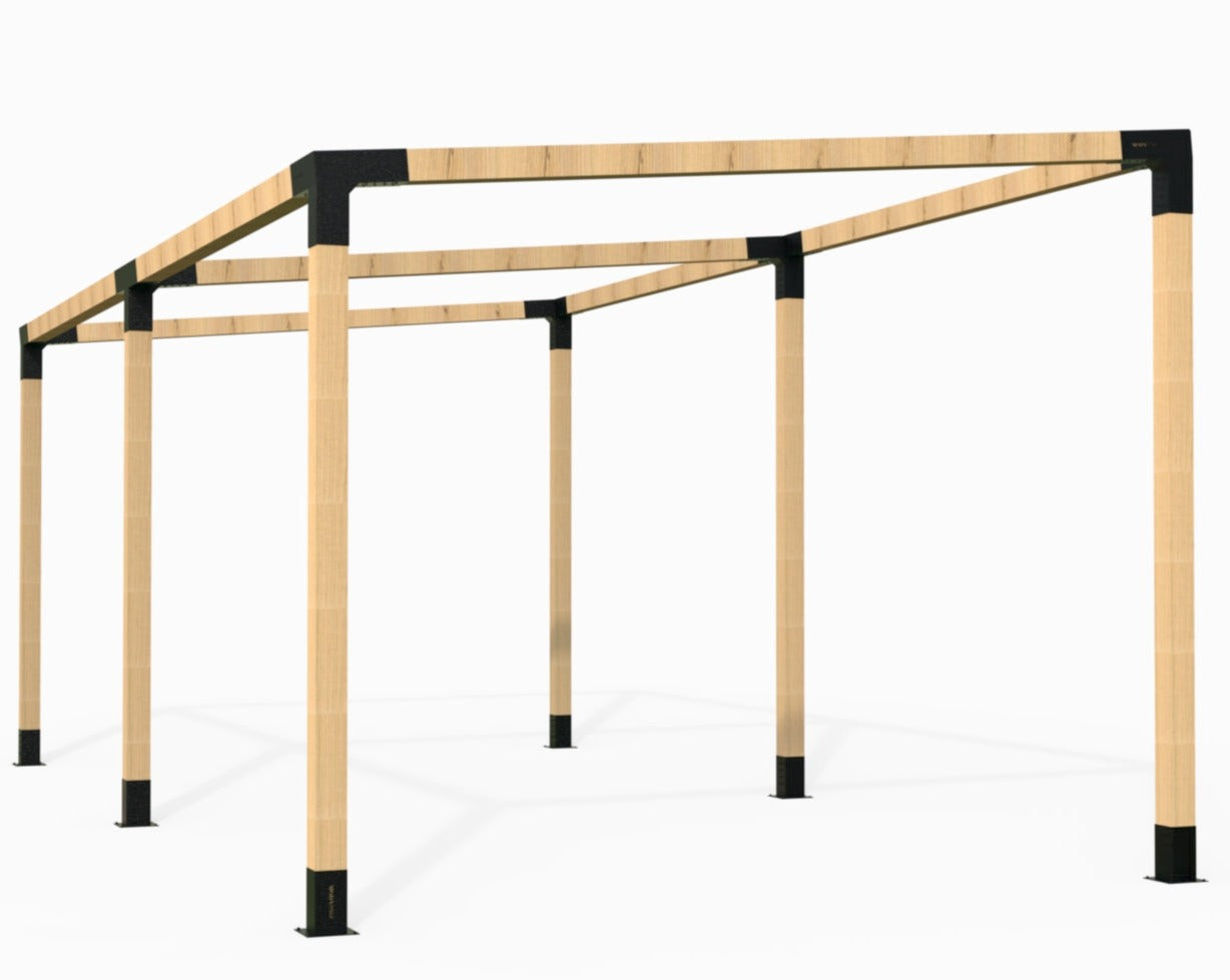 Double Angled Pergola Kit for 90x90 Posts_Modaprax 2 Double Angled Pergola Kit for 90x90 Posts_Modaprax 2