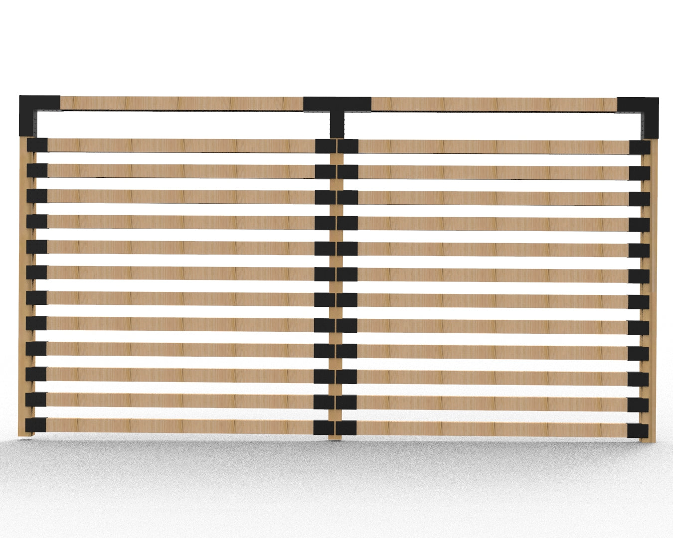 Double Garden Frame for 90x90 Posts with Privacy Screen Side Brackets Double Garden Frame for 90x90 Posts with Privacy Screen Side Brackets