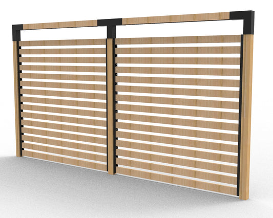 Double Garden Frame & PrivacyScreen_Rails Double Garden Frame & PrivacyScreen_Rails