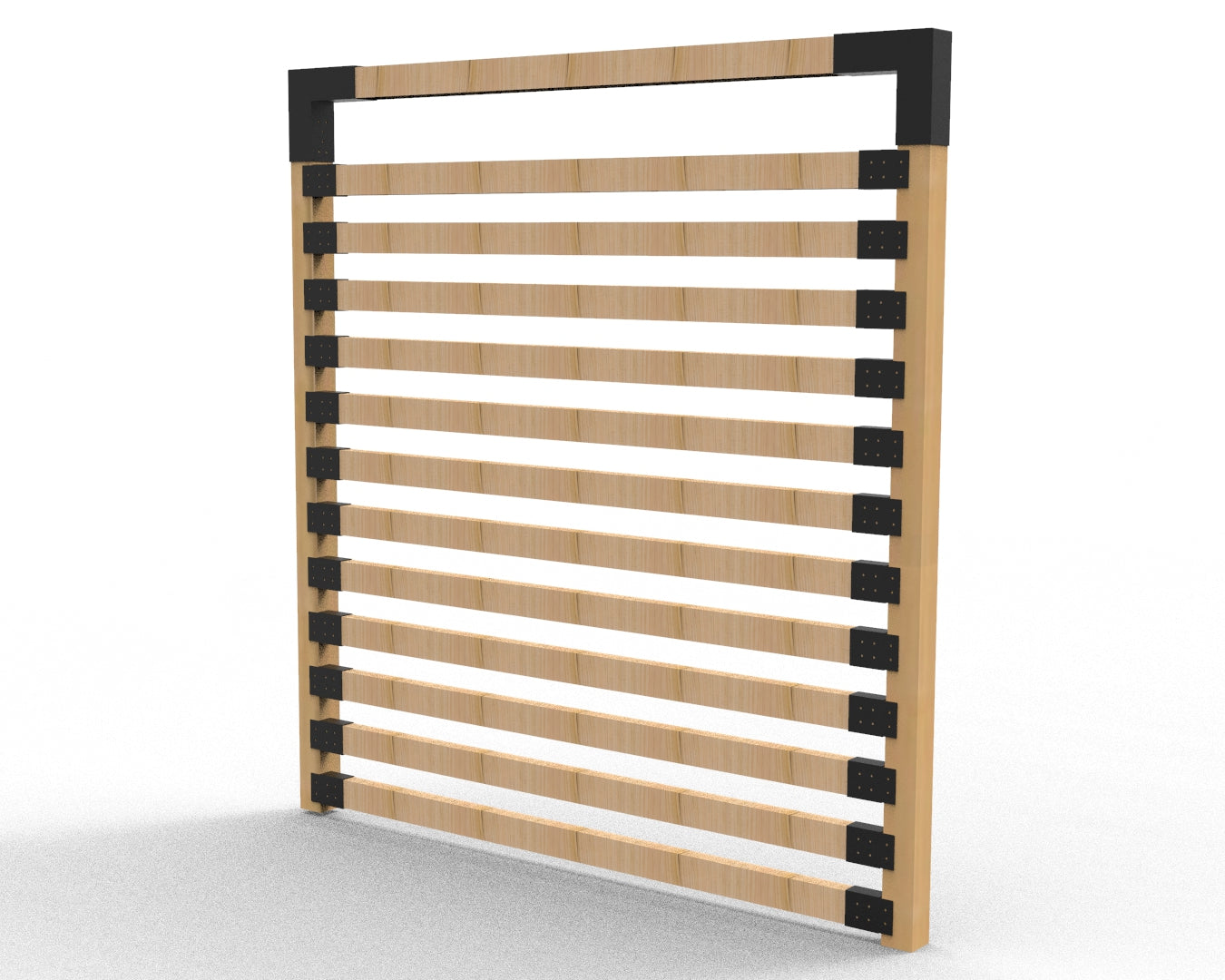 Garden Frame with Privacy Screen for 90x90 Posts Side Brakcets for 90x45posts _12-2 Garden Frame with Privacy Screen for 90x90 Posts Side Brakcets for 90x45posts _12-2