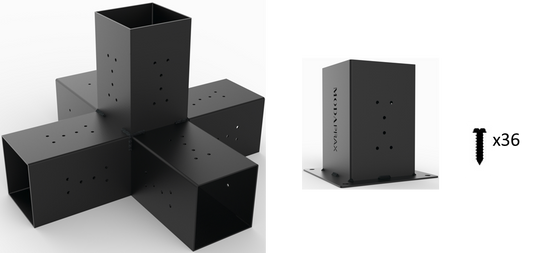 Modaprax 140x140 Five Arm Base Bracket Pack Modaprax 140x140 Five Arm Base Bracket Pack