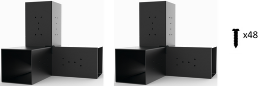 Three Arm Corner Bracket 2 pack Three Arm Corner Bracket 2 pack