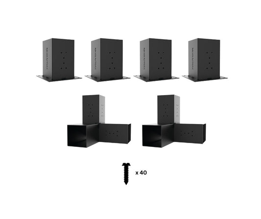 Modaprax 140x140 Wall Mounted Pergola_Components Modaprax 140x140 Wall Mounted Pergola_Components