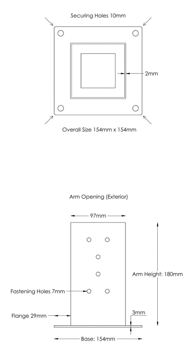 Angled Wall Mount Pergola Bracket Dimensions Angled Wall Mount Pergola Bracket Dimensions