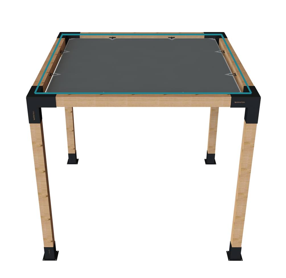 Modaprax Pergola Kit Shade Sail (2.84x2.84m) Modaprax Pergola Kit Shade Sail (2.84x2.84m)