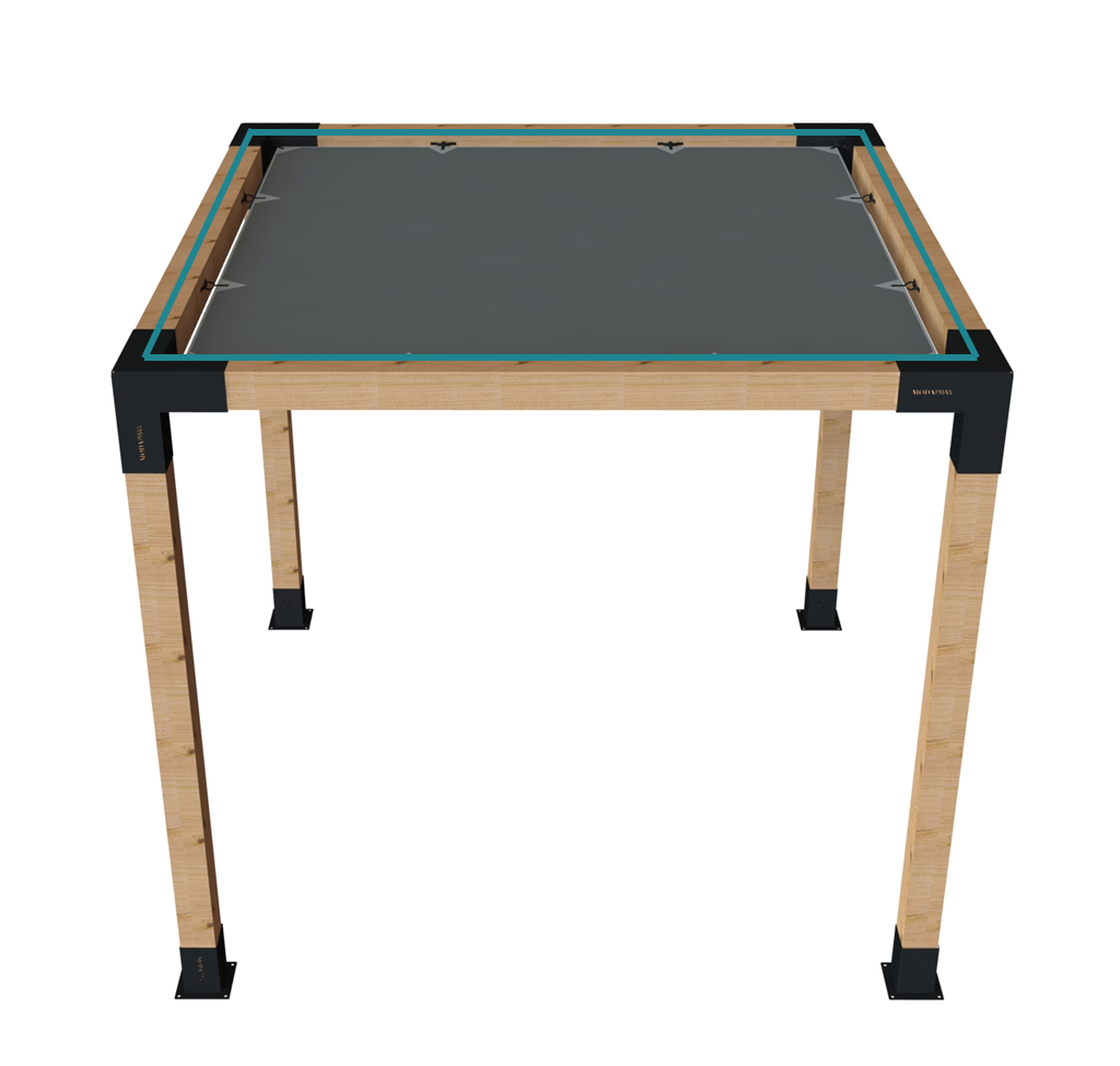 Modaprax Pergola Kit Shade Sail (2.24x2.84m) Modaprax Pergola Kit Shade Sail (2.24x2.84m)