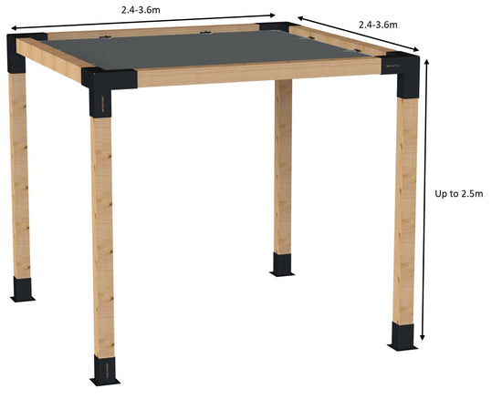 Pergola with Shade Sail Measures Guidelines Pergola with Shade Sail Measures Guidelines