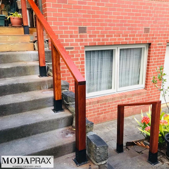 Timber Balustrade with Base Bracket Timber Balustrade with Base Bracket