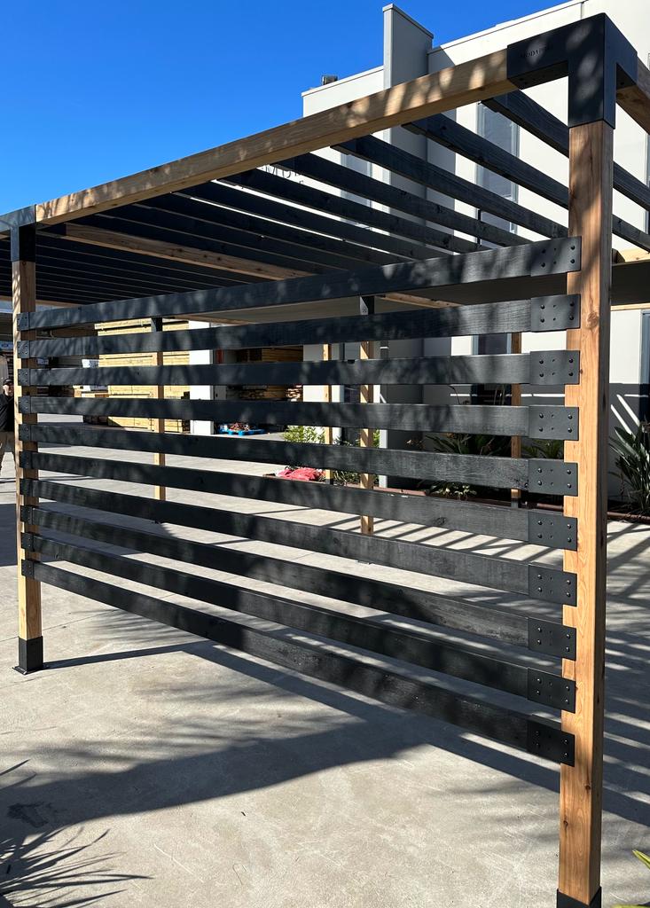 Modaprax Timber Pergola with Wall Posts Modaprax Timber Pergola with Wall Posts