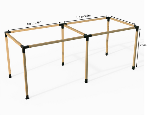 Timber Dimensions for Modaprax Extended Pergola Timber Dimensions for Modaprax Extended Pergola