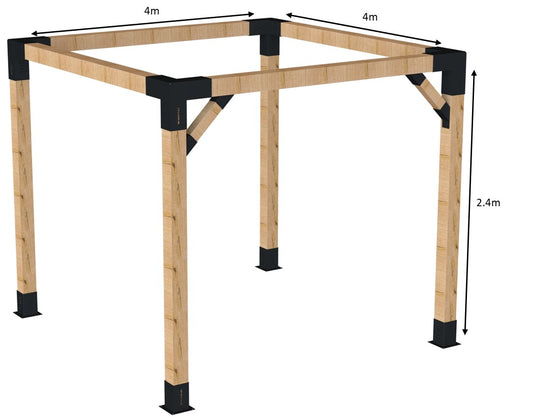 Tips for Modaprax 140x140 Pergola with support Brackets Tips for Modaprax 140x140 Pergola with support Brackets