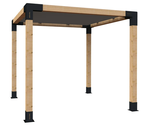 Modaprax 140x140 Pergola with Shade Sail Modaprax 140x140 Pergola with Shade Sail