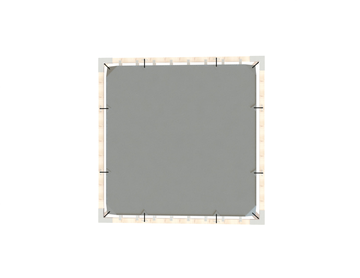 3x3m Grey Shade Sail by Modaprax 3x3m Grey Shade Sail by Modaprax