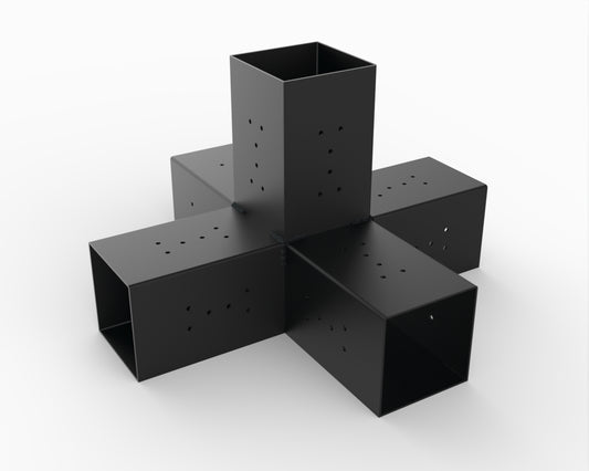 Five Arm Expansion Bracket for 140x140 Timber Posts Five Arm Expansion Bracket for 140x140 Timber Posts