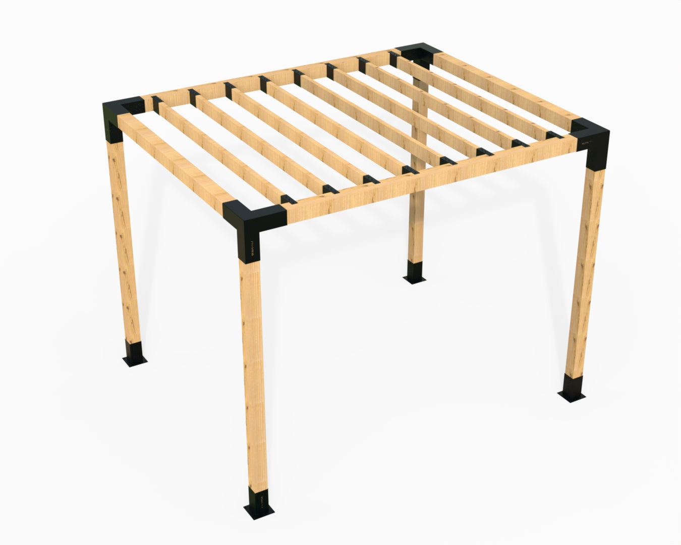 Modaprax Pergola Kit with Rafters 1 (90x90) Modaprax Pergola Kit with Rafters 1 (90x90)