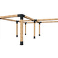 Expanded L Shape Pergola Kit for 140x140 Timber Posts