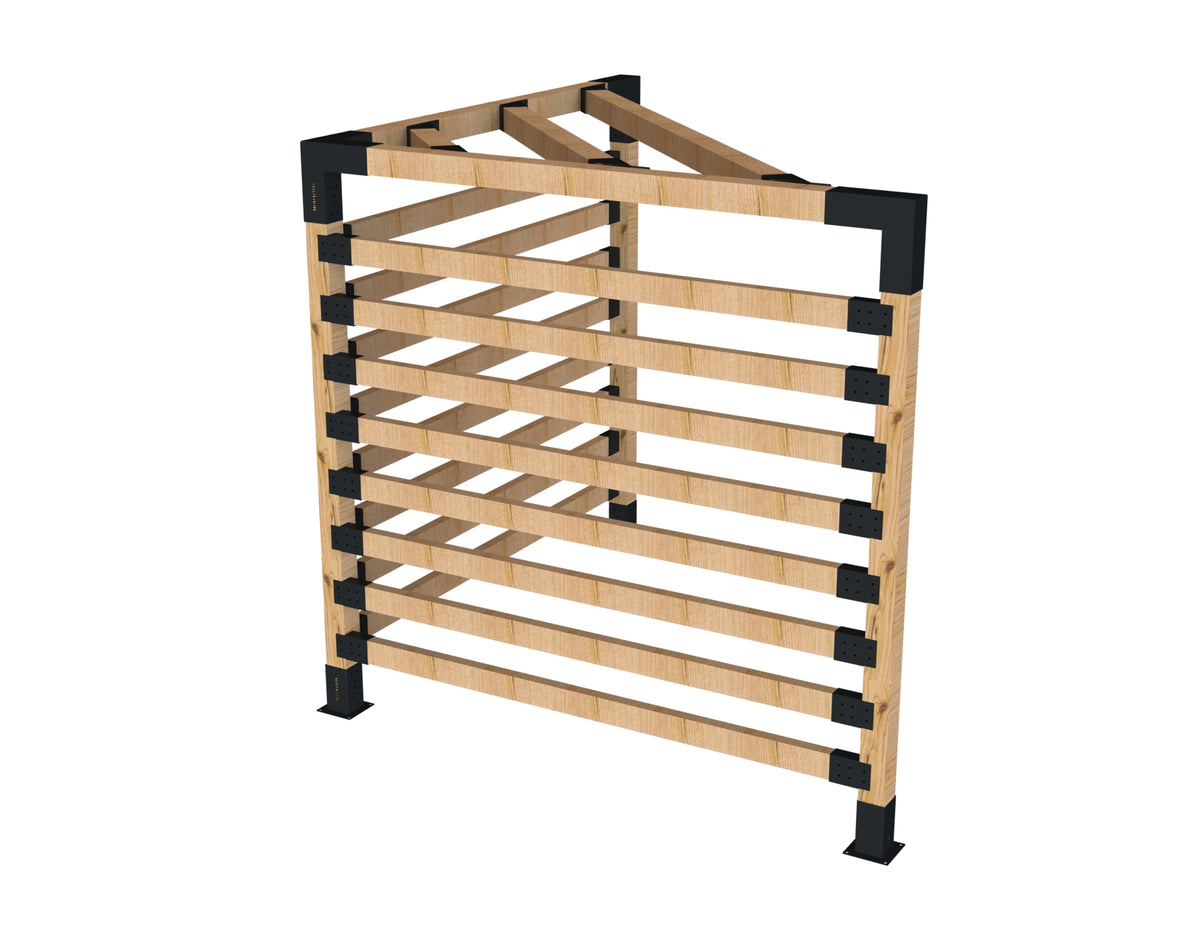 Triangular Timber Posts Triangle Pergola Kit for 90x90 Timber posts – Modaprax