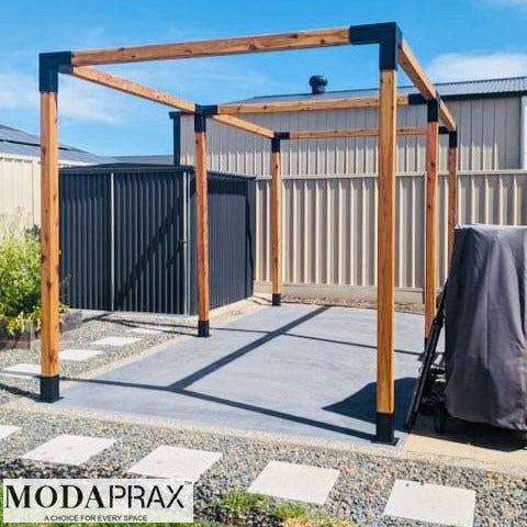 Double Freestanding Pergola Kit for 90x90 Timber Posts