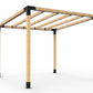 Angled Pergola with 4 Rafters
