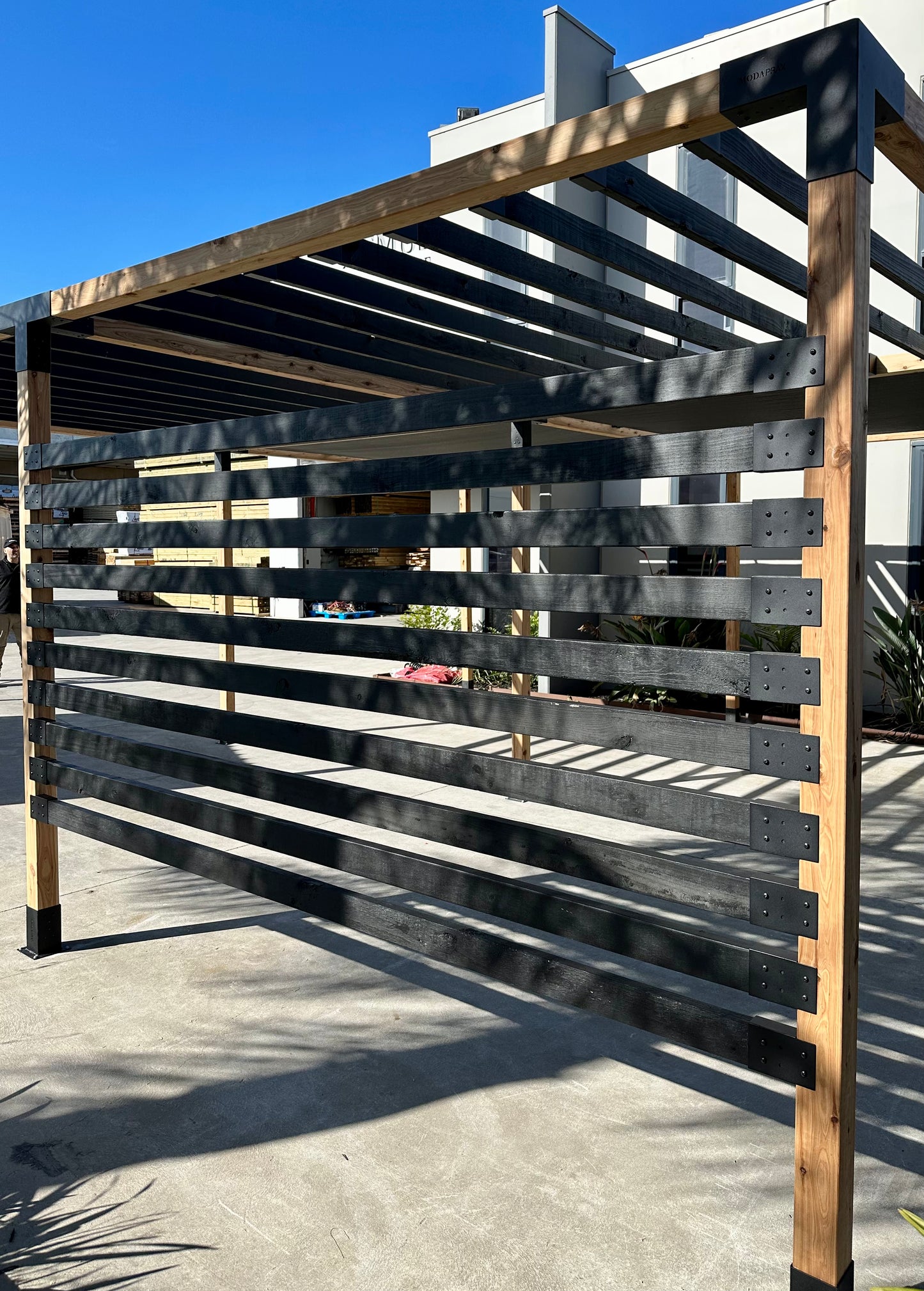 Pergola Kit for 90x90 Timber posts with Side Posts