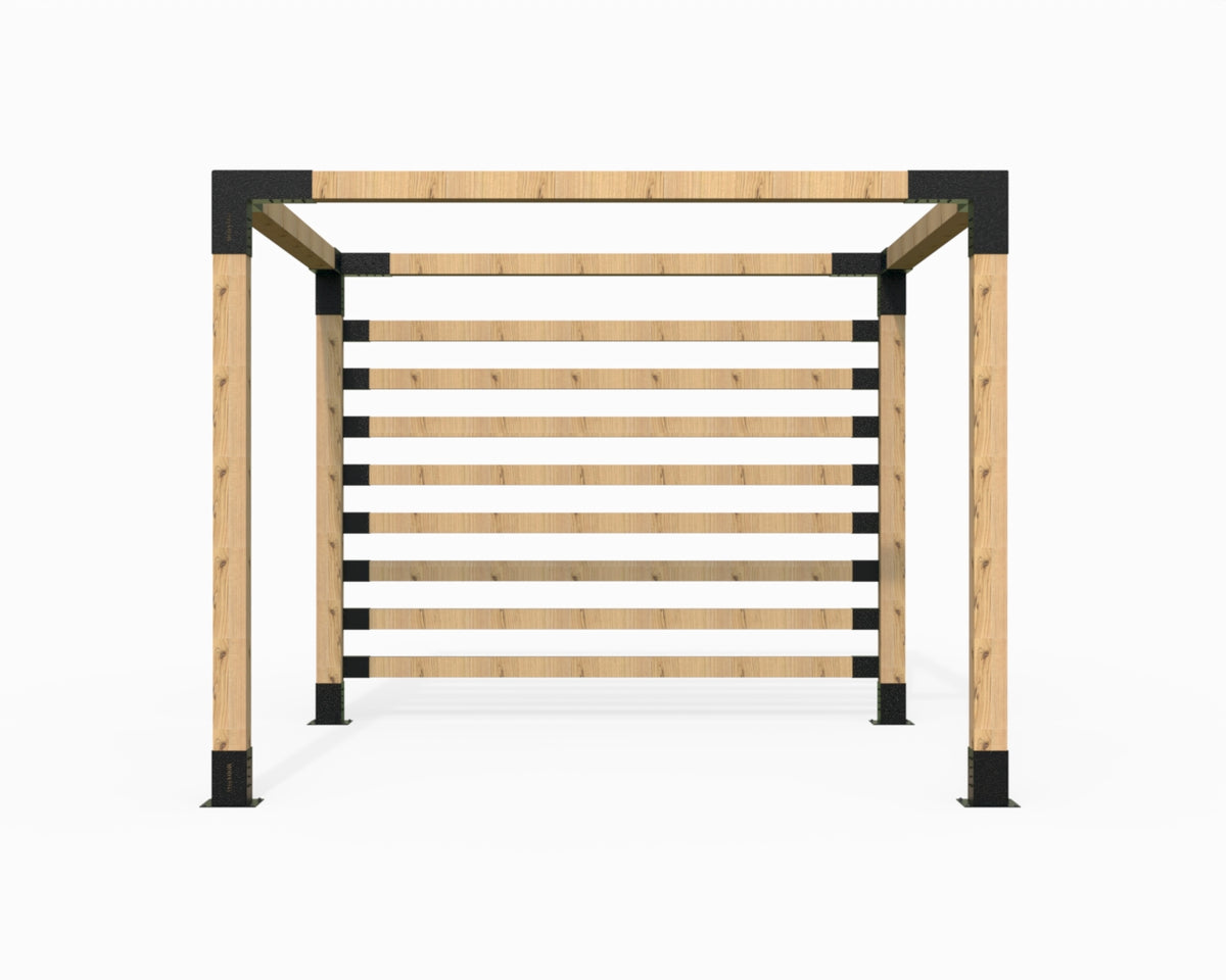 Pergola Kit for 90x90 Timber posts with Side Posts – Modaprax