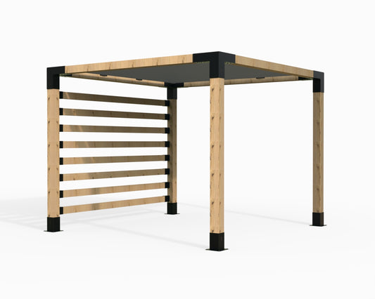 Shade Sail Pergola Kit for 90x90 Timber posts with Side Posts
