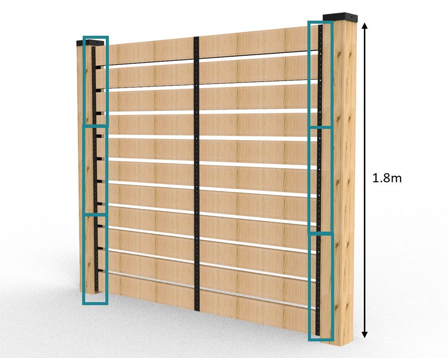 Modaprax 0.6m Fencing Bracket Application
