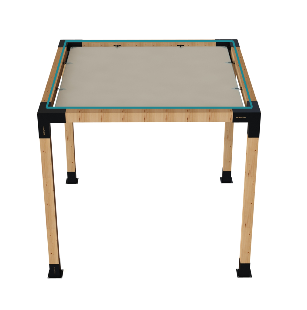 Modaprax Pergola Kit Shade Sail (2.24x2.84m)