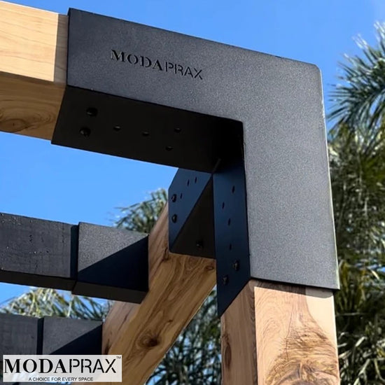 Modaprax Three Arm Corner Bracket for 90x90 Timber