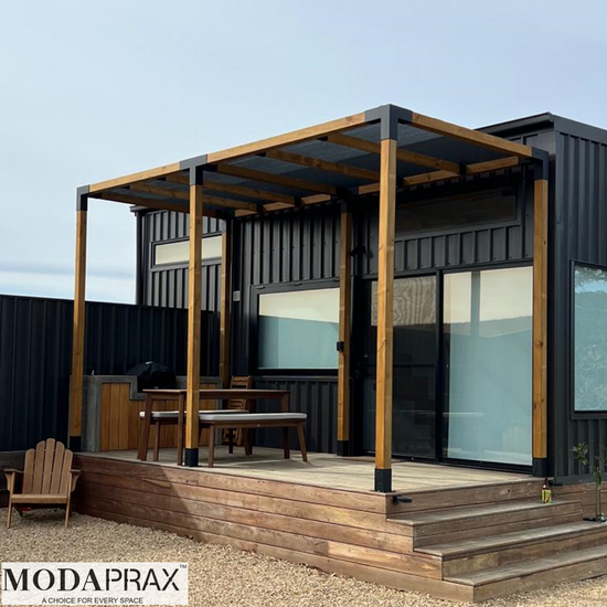 Double Pergola on Tiny Home