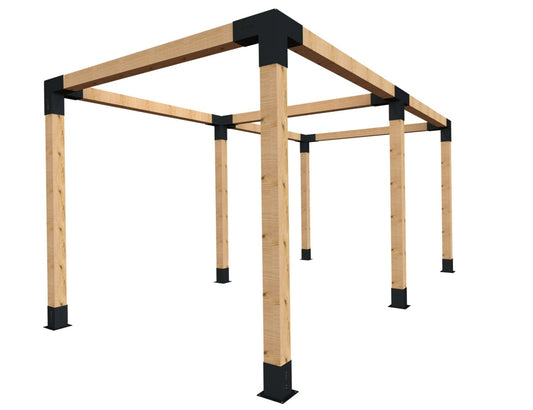 Modaprax 140x140 Double Pergola Kit 1