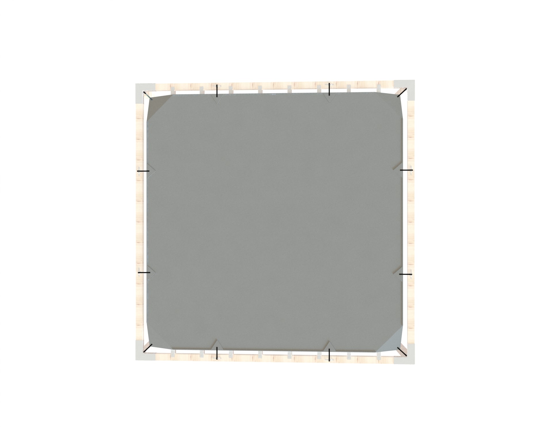 Modaprax Waterproof Shade Sail (3.44x3.44m)