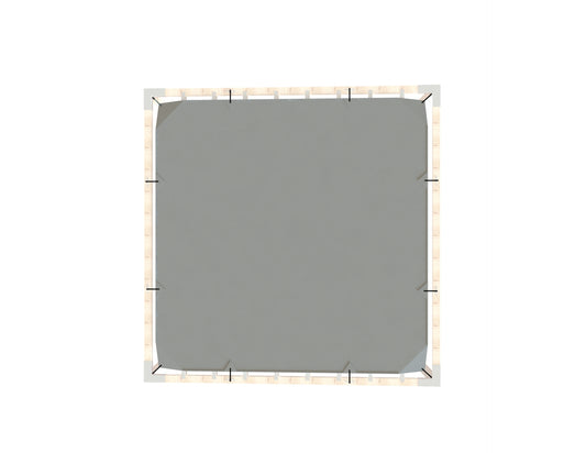 Modaprax Pergola Kit Shade Sail (3.44x3.44m)