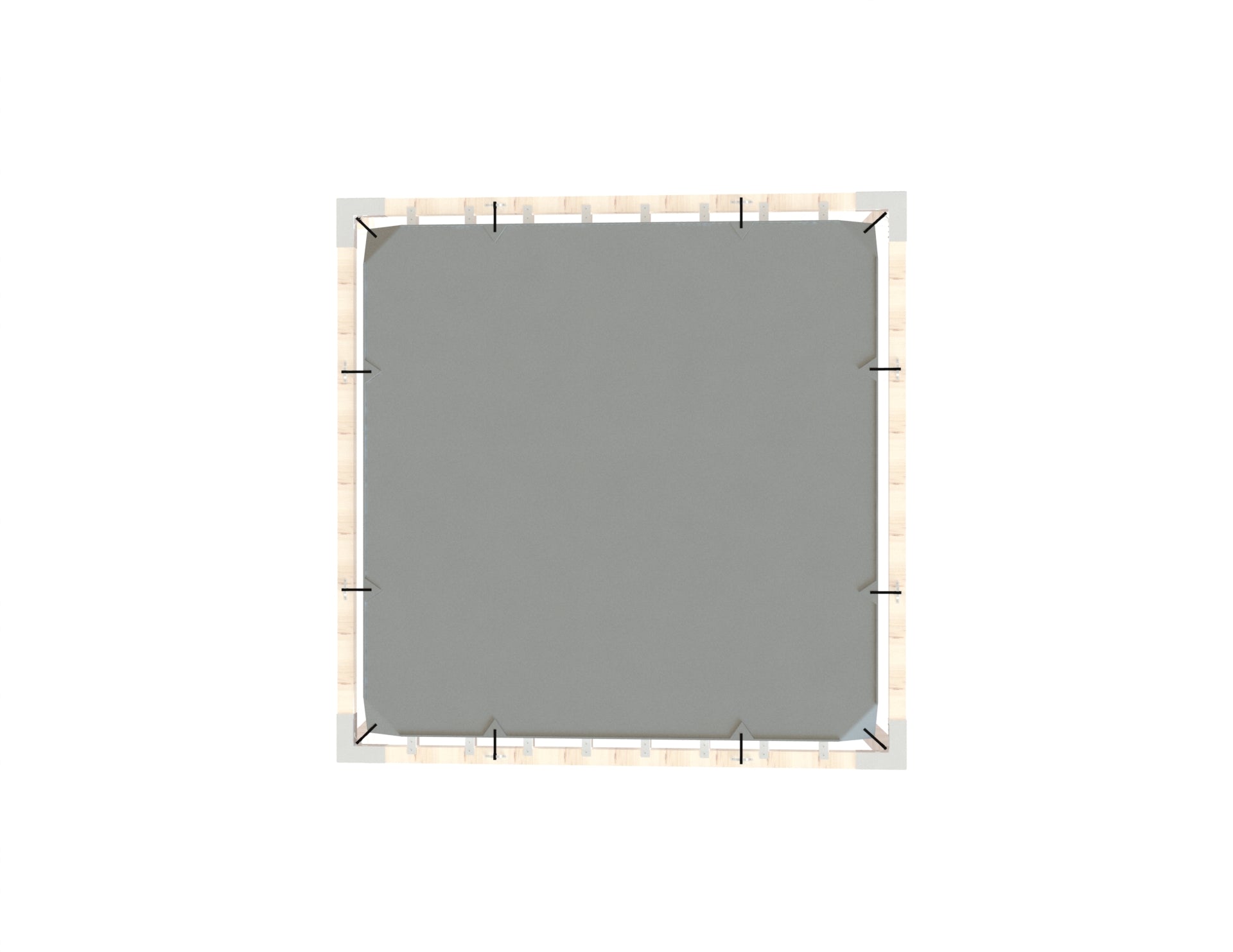3x3m Grey Shade Sail by Modaprax