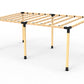 Double angled Pergola with 8 Rafters