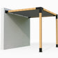 Wall Mounted Pergola Kit with Shade Sail for 90x90 Timber Posts