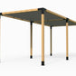 Double Pergola Kit with Shade Sail for 90x90 Timber Posts