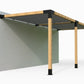 Double Wall Mounted Pergola Kit with Shade Sail for 90x90 Timber Posts